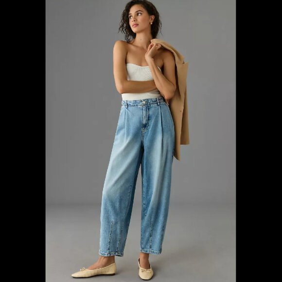 Brand New Pilcro Balloon Mid-Rise Tapered Jeans - Picture 1 of 9